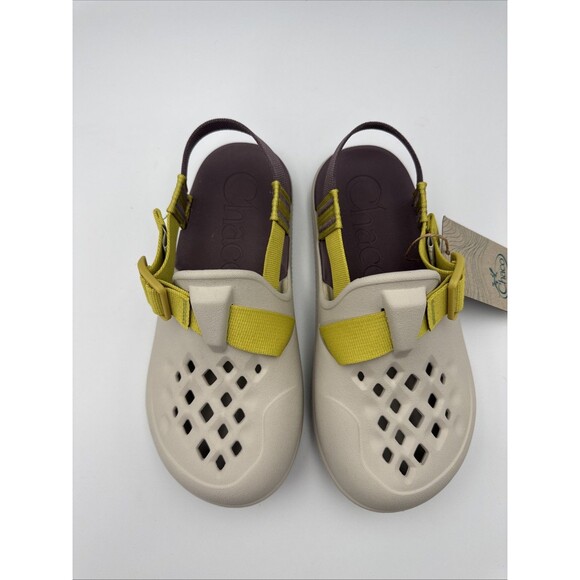 Women’s Chacos Clogs Size 6 Moonbeam Cream Yellow Adjustable Strap Water Shoes - Picture 4 of 9